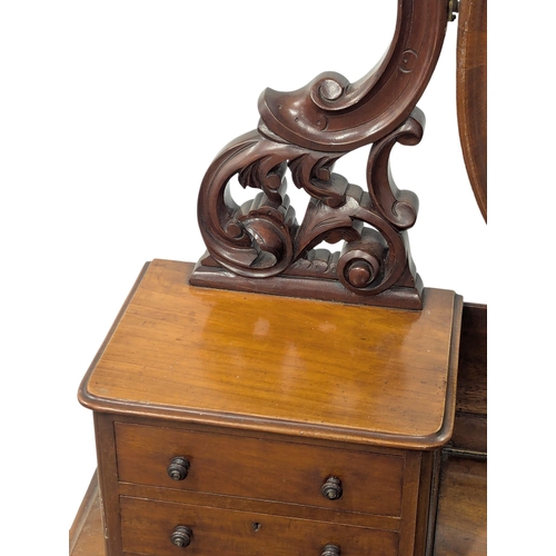 550D - A Mid 19th Century Victorian mahogany duchess dressing table on Cabriole legs. Circa 1860s. 122x50x1... 