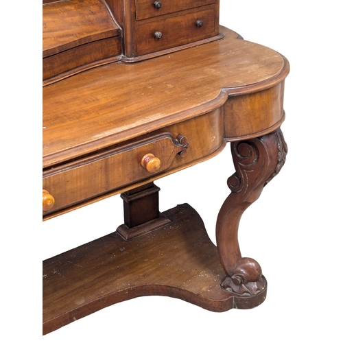 550D - A Mid 19th Century Victorian mahogany duchess dressing table on Cabriole legs. Circa 1860s. 122x50x1... 