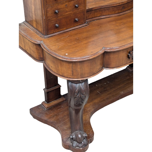 550D - A Mid 19th Century Victorian mahogany duchess dressing table on Cabriole legs. Circa 1860s. 122x50x1... 