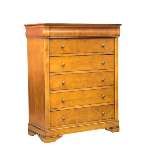 654 - A large 19th Century style chest of drawers. 99x49x123cm  (4)