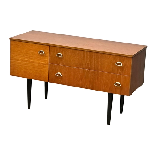 741 - A Mid Century teak sideboard. 112.5x42.5x64.5cm.