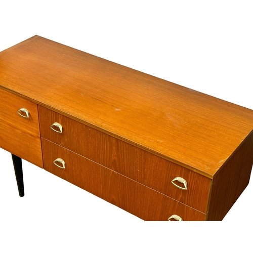 741 - A Mid Century teak sideboard. 112.5x42.5x64.5cm.