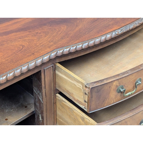 793 - A large Late 19th Century Chippendale Revival mahogany sideboard on Ball & Claw feet. 173x60x95cm  (... 