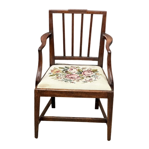 830 - A George III mahogany armchair. Circa 1800. 1