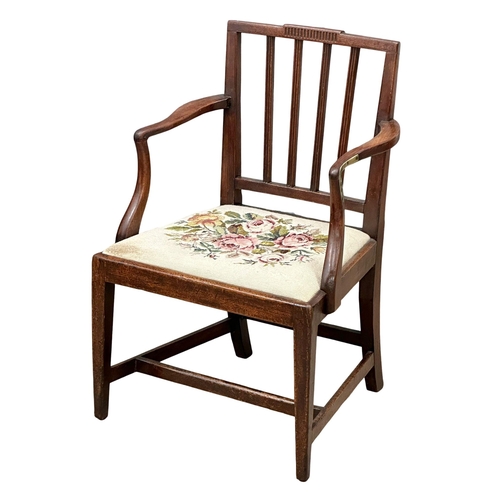 830 - A George III mahogany armchair. Circa 1800. 1