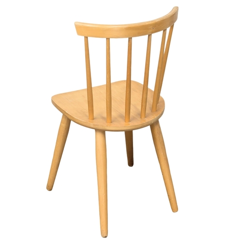 835 - A set of 6 Danish style beech chairs (1)