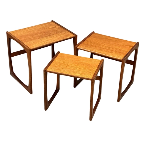 88 - A G-Plan “Quadrille” Mid Century teak nest of tables. Designed by Roger Bennett. (2)