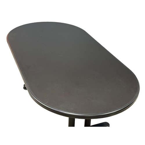 89 - Lignet Roset and Herman Miller. A Herman Miller dining table and 6 Lignet Roset chairs. 200x100x73cm... 