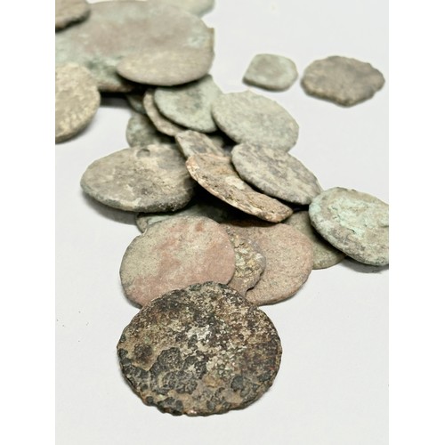 63 - Ancient Rome and Egypt. A quantity of artefacts. Including Roman coins, Roman British Seal Box Lid, ... 