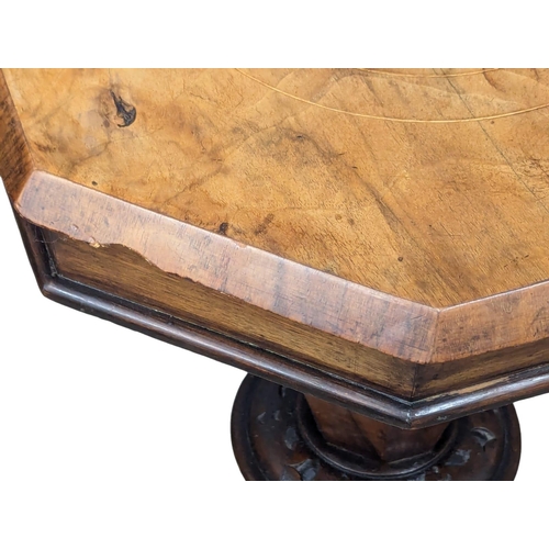 161 - A 19th Century Victorian walnut work table on Cabriole legs. Circa 1870s. 44x74cm. 1