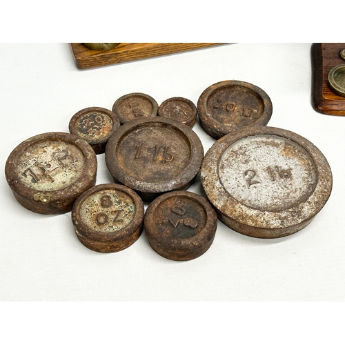 519 - Two Late 19th Century postal scales with weights.