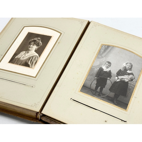 522 - Three 19th Century Victorian photograph albums. Not all photographed.