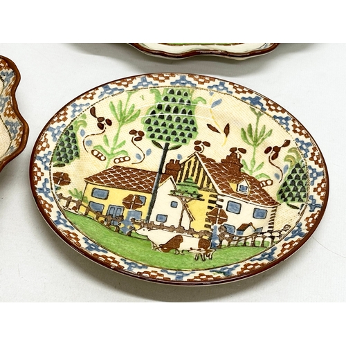 206 - Royal Doulton Sampler. A set of 12 Early 20th Century Royal Doulton plates in the Sampler pattern. C... 