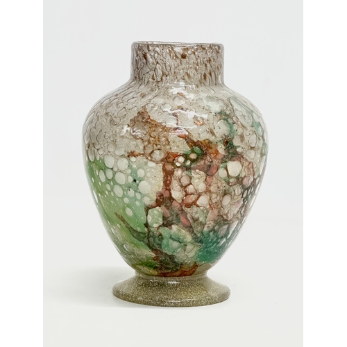 9 - Monart Glass. An Early 20th Century Scottish art glass vase. By Monart Glass. Salvador Ysart. Circa ... 