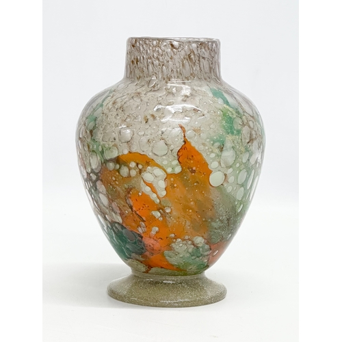 9 - Monart Glass. An Early 20th Century Scottish art glass vase. By Monart Glass. Salvador Ysart. Circa ... 