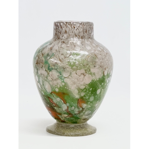 9 - Monart Glass. An Early 20th Century Scottish art glass vase. By Monart Glass. Salvador Ysart. Circa ... 