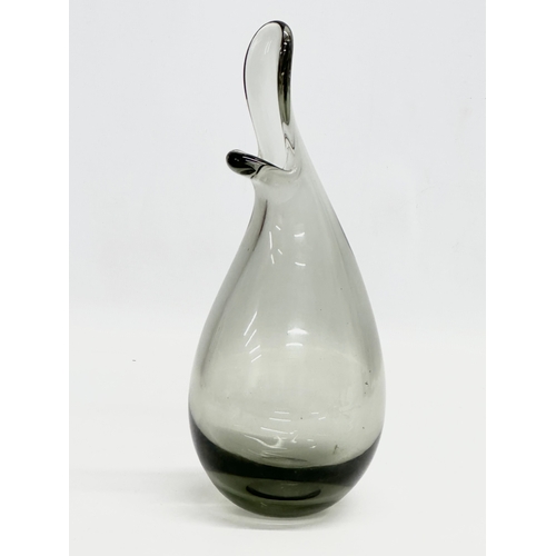 165 - Peter Lutken. A Danish Late 1950’s Mid Century glass “Duckling” vase. Designed by Peter Lutken for H... 