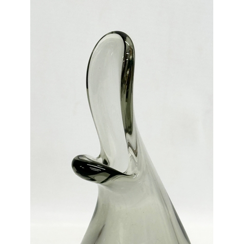 165 - Peter Lutken. A Danish Late 1950’s Mid Century glass “Duckling” vase. Designed by Peter Lutken for H... 