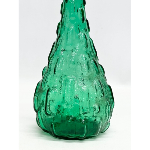 171 - A large Italian Mid Century Genie bottle decanter. Empoli, Italy. 54cm