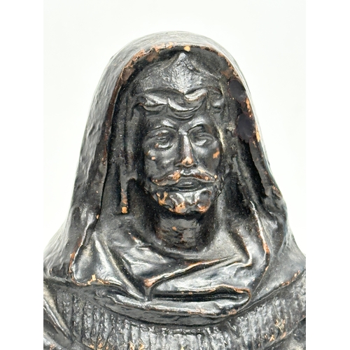 51 - William Guerin. A Late 19th Century French Moorish style bust. Stamped W.G. & Co. 13x23.