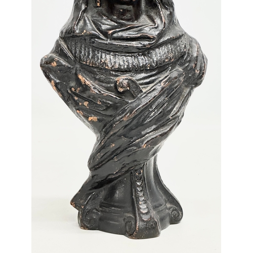 51 - William Guerin. A Late 19th Century French Moorish style bust. Stamped W.G. & Co. 13x23.