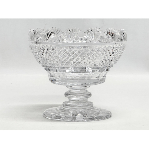 247 - Three pieces of Early 19th Century glassware. Including an Irish Regency period footed bowl 12x11cm.