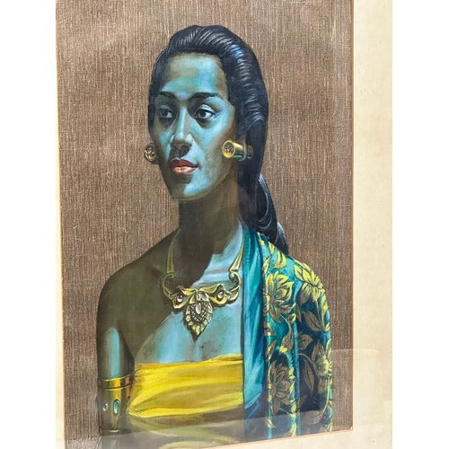 164 - A 1960’s Mid Century “Balinese Girl” print. By Tretchikoff. 50.5x63cm.