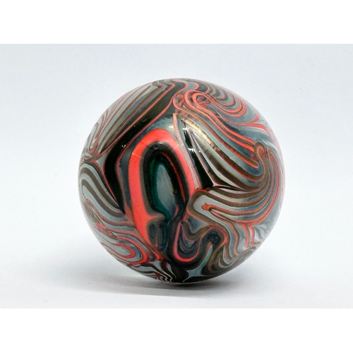 353 - A large art glass paperweight. 9.5cm