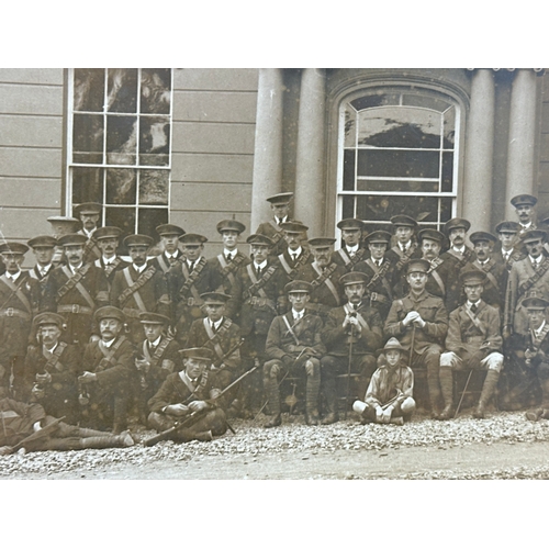 65 - An original 1914 UVF battalion photograph. Taken At Oakley House, 1914. WWI. Photograph measures 30x... 