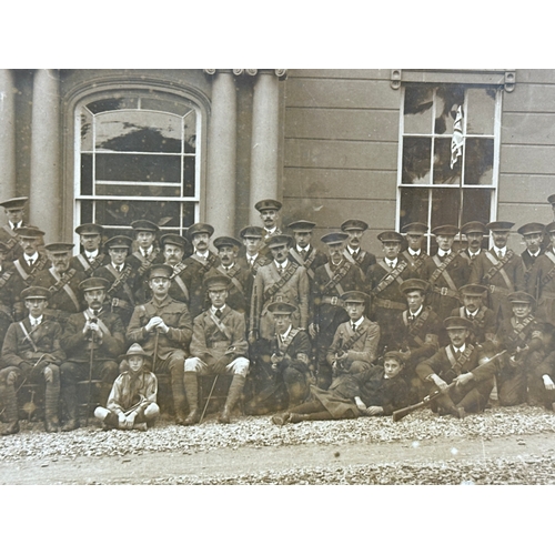 65 - An original 1914 UVF battalion photograph. Taken At Oakley House, 1914. WWI. Photograph measures 30x... 