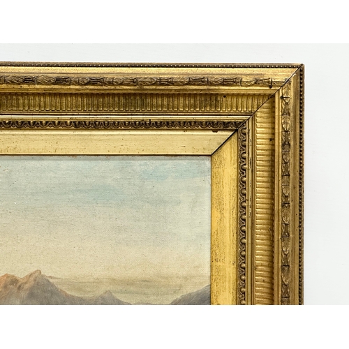 426 - A Late 19th Century oil on canvas. In original Victorian gilt frame. 45.5x35.5cm. Frame 62x52cm.