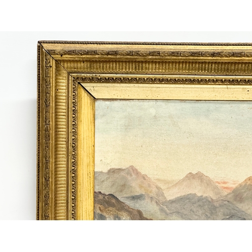 426 - A Late 19th Century oil on canvas. In original Victorian gilt frame. 45.5x35.5cm. Frame 62x52cm.