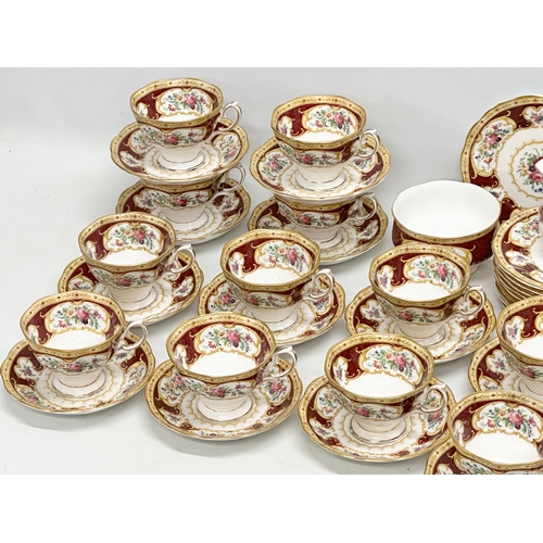 396 - A 37 piece Royal Albert “Lady Hamilton” tea service.