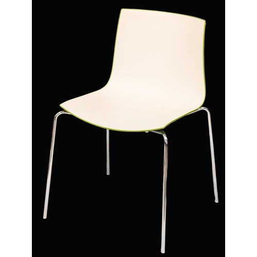 122 - Lievore Altherr Molina. Set of 4 Italian “Catifa 46” stacking chairs, designed by Lievore Altherr Mo... 