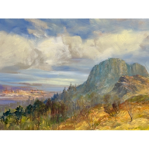 458 - Victor Cirefice. Oil on canvas. Cave Hill, Belfast. 61x50cm. Frame 75.5x65.5cm. Vittorio Cirefice