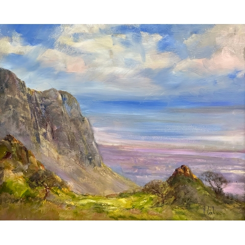 459 - Victor Cirefice. Oil on canvas. Cave Hill, Belfast. 61x51cm. Frame 75.5x65.5cm. Vittorio Cirefice