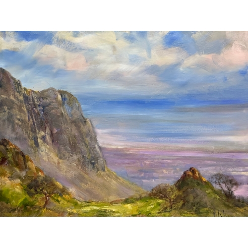 459 - Victor Cirefice. Oil on canvas. Cave Hill, Belfast. 61x51cm. Frame 75.5x65.5cm. Vittorio Cirefice