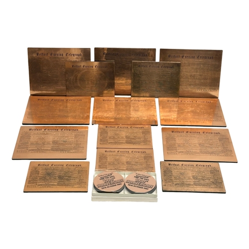 998 - A set of Pentland Copper Craft “Belfast Telegraph” place mats.