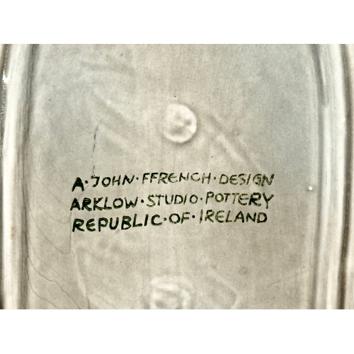 174 - John Ffrench. A pair of 1960’s Irish Mid Century ceramic wall plaques. Designed by John Ffrench for ... 