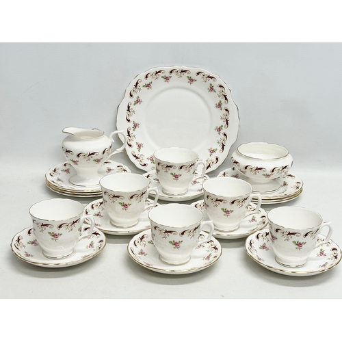 993F - A 21 piece Crown Staffordshire “Wentworth” tea service.