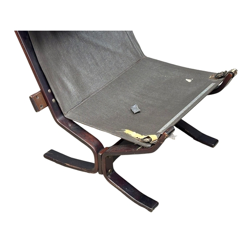 119 - Sigurd Ressell. A 1970’s Norwegian Mid Century leather lounge chair. Designed by Sigurd Ressell for ... 