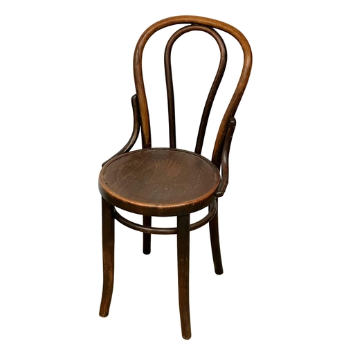 156 - Johann Kohn. A set of 10 Early 20th Century bentwood chairs. 8 by Johann Kohn. 2 by Fischell. 1 chai... 