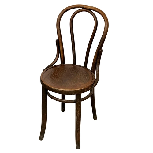 156 - Johann Kohn. A set of 10 Early 20th Century bentwood chairs. 8 by Johann Kohn. 2 by Fischell. 1 chai... 