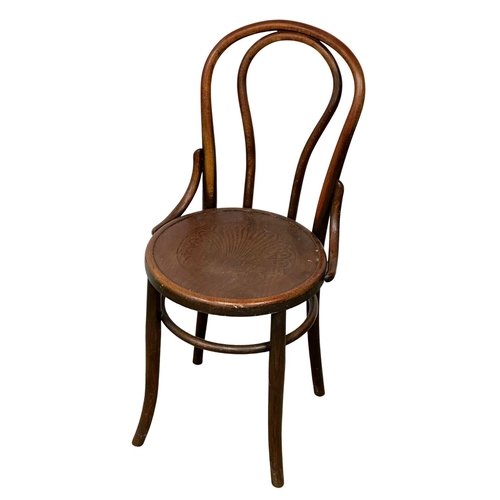 156 - Johann Kohn. A set of 10 Early 20th Century bentwood chairs. 8 by Johann Kohn. 2 by Fischell. 1 chai... 