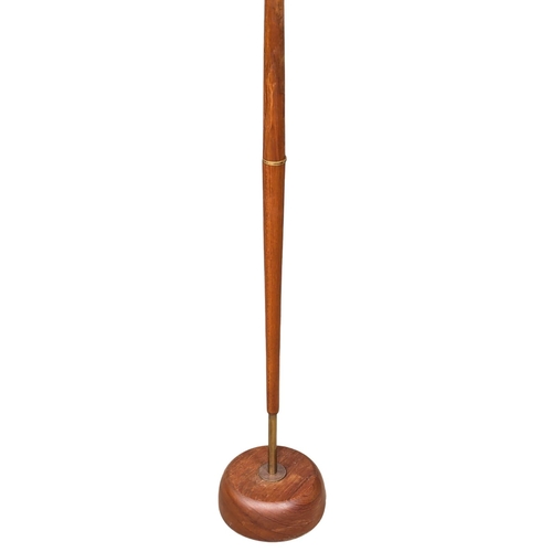 205 - A Mid Century teak standard lamp. 172cm(1)