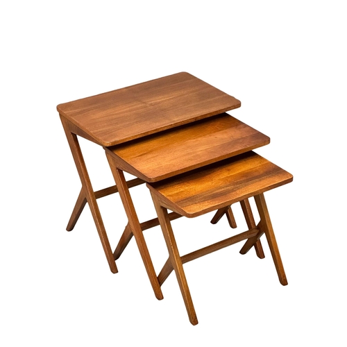 24 - Bengt Ruda for Nordiska Kompaniet. A 1950’s Swedish Mid Century “Walking” nest of tables. Designed b... 