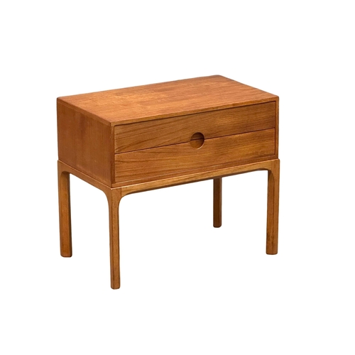 36 - Kai Kristiansen. A Danish Mid Century teak nightstand. Designed by Kai Kristiansen for Aksel Kjersga... 