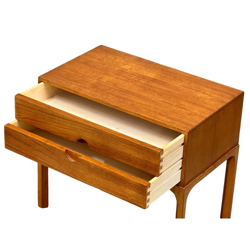 36 - Kai Kristiansen. A Danish Mid Century teak nightstand. Designed by Kai Kristiansen for Aksel Kjersga... 