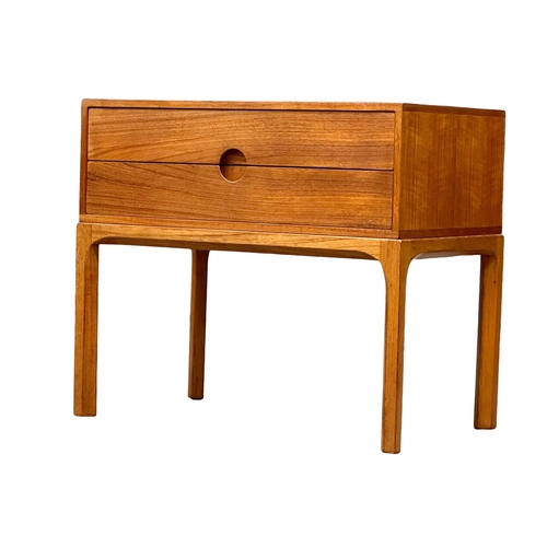 36 - Kai Kristiansen. A Danish Mid Century teak nightstand. Designed by Kai Kristiansen for Aksel Kjersga... 