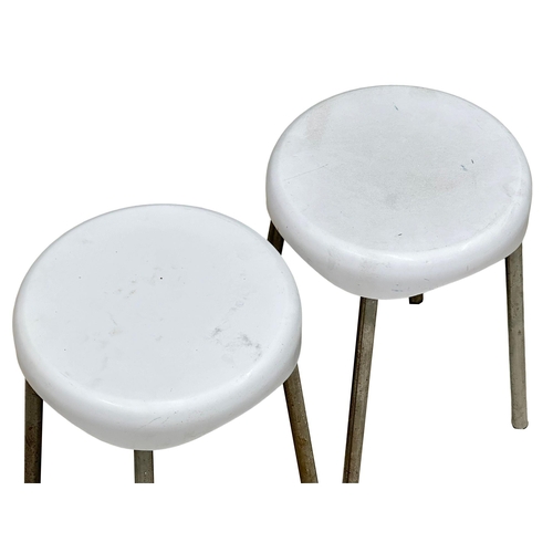 385 - Andries and Hiroko Van Onck for Magis. A Pair of Mid Century “Condor” stools. 1970’s. 27x27x41cm (3)